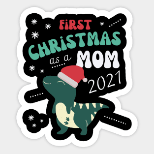 Cute baby announcement design for christmas Sticker